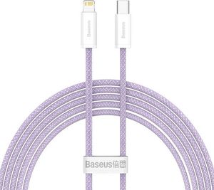 Kabel USB Baseus USB-C - Lightning 2 m Fioletowy (BSU3060PRP) 1