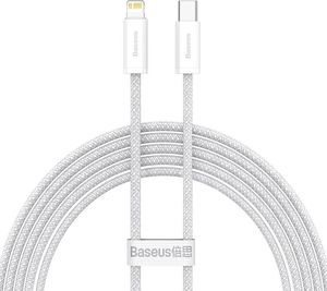 Kabel USB Baseus USB-C - Lightning 2 m Biały (BSU3062WHT) 1