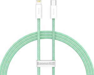 Kabel USB Baseus USB-C - Lightning 1 m Zielony (BSU3063GRN) 1