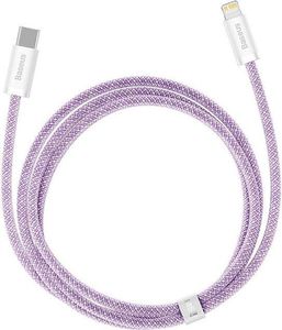 Kabel USB Baseus USB-C - Lightning 1 m Fioletowy (BSU3065PRP) 2