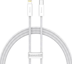Kabel USB Baseus USB-C - Lightning 1 m Biały (BSU3071WHT) 1
