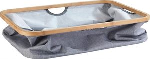 Kosz na pranie kosz na pranie Bahari składany 50 litrów 54 x 36 cm bambus szary 4
