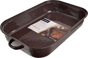 Orion Brytfanna emaliowana z pokrywą pokrywką brytfanka do pieczenia mięsa gęsiarka 46x27,5x14,5 cm 5