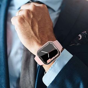 Alogy Alogy Etui do smartwatcha nakładka ze szkłem do Watch 4/5/6/SE 40mm Czarna uniwersalny 7
