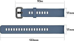 Alogy Alogy Pasek do smartwatch gumowy do Honor Band 4/5 Grafitowy uniwersalny 5