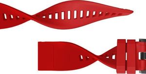 Alogy Gumowy pasek Alogy karbon do Garmin Fenix 5/5 Plus/6/6 pro czerwony uniwersalny 3