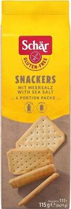 Schar Snackers krakersy z solą morską bezglutenowe 115 g Schar 1