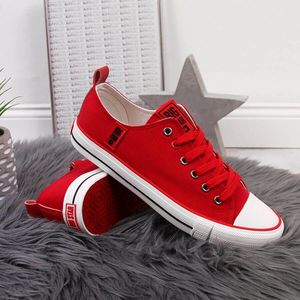 Big Star Trampki niskie tekstylne czerwone Big Star JJ274124 37 3