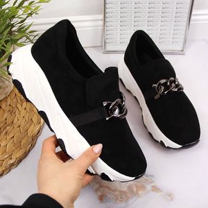 W. Potocki Sneakersy damskie z łańcuchem slip on czarne Potocki 39 1