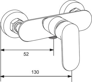 Mexen Mexen Milo DF05 bateria prysznicowa z zestawem prysznicowym, chrom - 7134R05-00 2