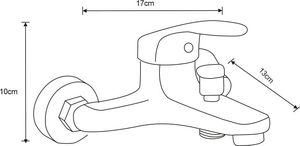Bateria wannowa Mexen Mexen Erica R05 bateria wannowa z zestawem prysznicowym, czarna - 74643R05-70 3