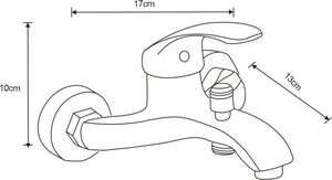 Mexen Mexen Fabia R72 bateria wannowa z zestawem prysznicowym, chrom - 74653R72-00 2