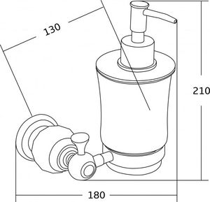 Dozownik do mydła Mexen Mexen Estela dozownik do mydła złoty- 7011540-50 2
