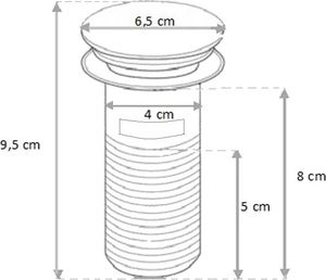 Mexen Korek automatyczny klik-klak czarny 2