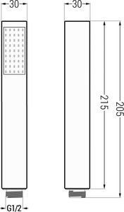 Słuchawka prysznicowa Mexen 1-funkcyjna złoty 2