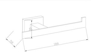 Mexen Uchwyt na papier toaletowy Arno Złoty 2
