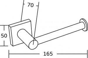 Mexen Uchwyt na papier toaletowy Rufo Złoty 2