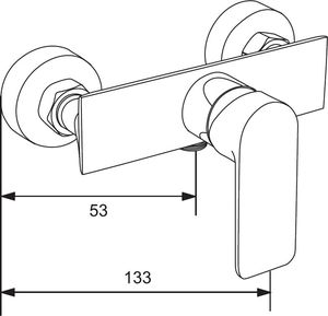 Bateria prysznicowa Mexen Alexa złoty 2