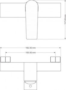 Bateria prysznicowa Mexen Lynx złoty 2