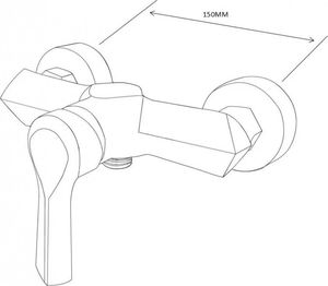 Bateria prysznicowa Mexen Sabre biały 2