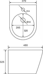 Bidet Mexen Mexen Rico bidet wiszący, biały - 35724800 2
