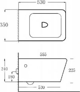 Bidet Mexen Mexen York bidet wiszący, biały - 35115500 2