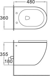 Miska WC Mexen Mexen Lena miska wc Rimless, biała - 3322XX00 2