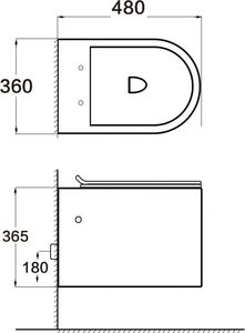 Miska WC Mexen Mexen Sofia miska wc Rimless z deską wolnoopadającą trwarda, duroplast, biała - 30540200 2