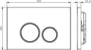 Przycisk spłukujący Mexen Mexen Fenix 05 przycisk spłukujący złoty - 600504 2