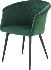 Selsey SELSEY Krzesło tapicerowane Foggles zielone 1