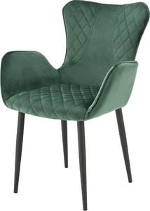 Selsey SELSEY Krzesło tapicerowane Uragems zielone 1
