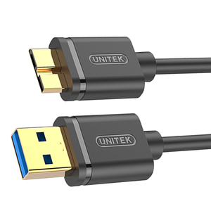 Kabel USB Unitek USB-A - microUSB 1 m Czarny (Y-C461GBK) 2