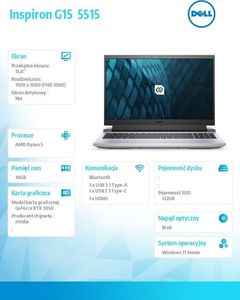 Laptop Dell Inspiron G15 5515 (5515-3520) 2