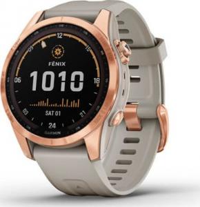 Zegarek sportowy Garmin Fenix 7S Solar Różowe złoto  (010-02539-11) 1