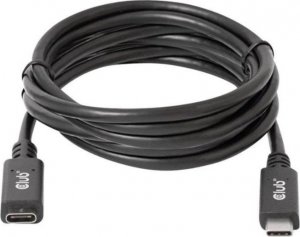 Kabel USB Club 3D USB-C - USB-C 2 m Czarny (CAC-1529) 1