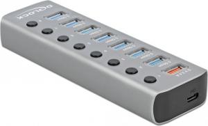 HUB USB Delock 1x USB-C  + 8x USB-A 3.2 Gen1 (63264) 1