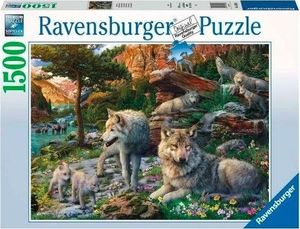 Ravensburger Puzzle 1500el Wiosenne wilki 165988 RAVENSBURGER 1
