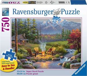 Ravensburger Puzzle 750el Brzeg rzeki 164455 RAVENSBURGER 1