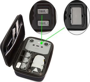 Alogy Alogy Etui do drona DJI Mavic Mini 2 pokrowiec twarda obudowa case Czarny uniwersalny 3