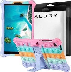 Etui na tablet Alogy Etui silikonowe Alogy Bubble Push Pop It Case Fidget do Galaxy Tab A7 Lite 8.7 T220/ T225 Miętowe 1