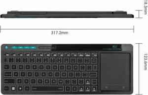 Klawiatura Alogy RGB LED Bezprzewodowa Czarna US 4