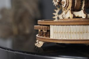Robotime Drewniany Model Puzzle 3D Świecący Globus 4