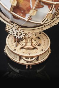 Robotime Drewniany Model Puzzle 3D Świecący Globus 7