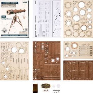 Robotime Drewniany Model Puzzle 3D Teleskop 2