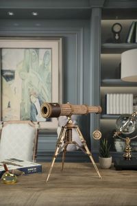 Robotime Drewniany Model Puzzle 3D Teleskop 5