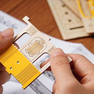 Robotime Robotime Drewniany Model Puzzle 3D Tramwaj 3