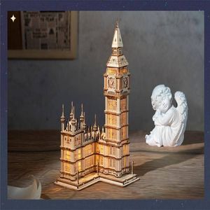 Robotime ROBOTIME Drewniany Model Puzzle 3D Big Ben 3