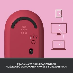 Mysz Logitech POP Mouse Coral Rose (910-006548) 8