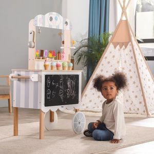 Viga Toys VIGA Sklep Moblilny Lodziarnia Cukiernia 3w1 8