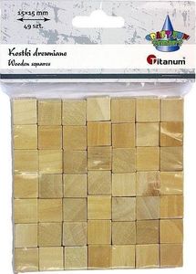 Titanum Kostki drewniane 15x15mm 49szt 1